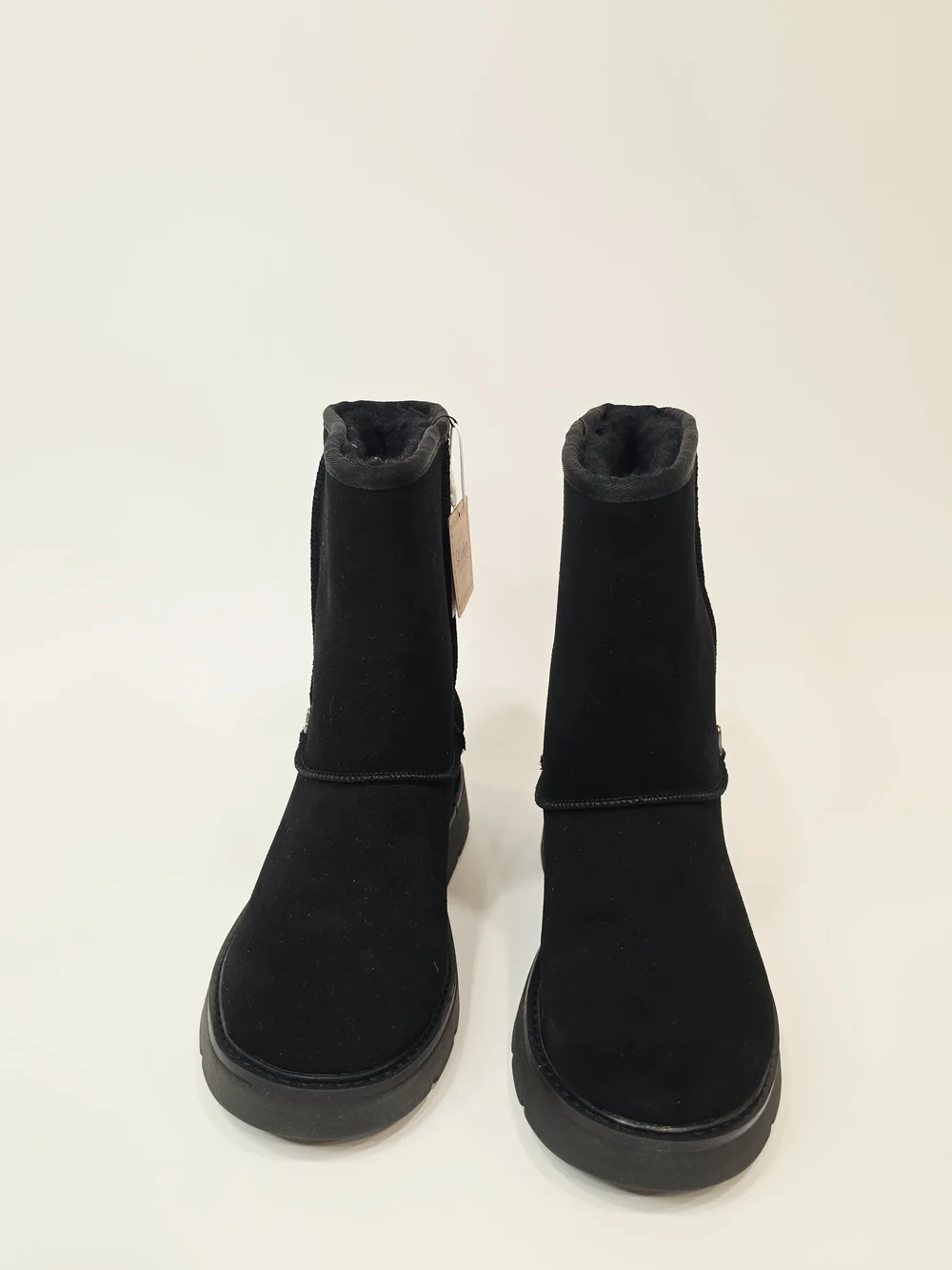 Skechers Keepsakes Cozy Black Suede Plush Lined Winter Boots